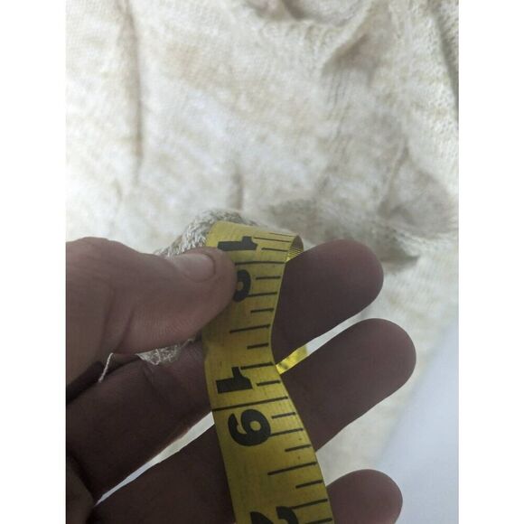 Free People Light Bright Oversized Linen Lagenlook Short Sleeve Sweater Tunic XS - Picture 12 of 15